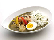 タイカレーグリーン シーフードカレー写真