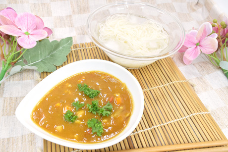 トマトカレー冷やしそうめん