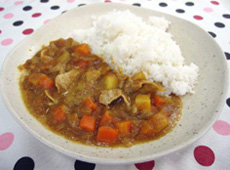 レンジでらくらく♪カレー写真